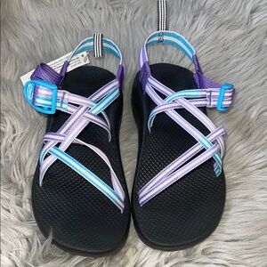 Chaco Kids Sandals in Purple and Blue